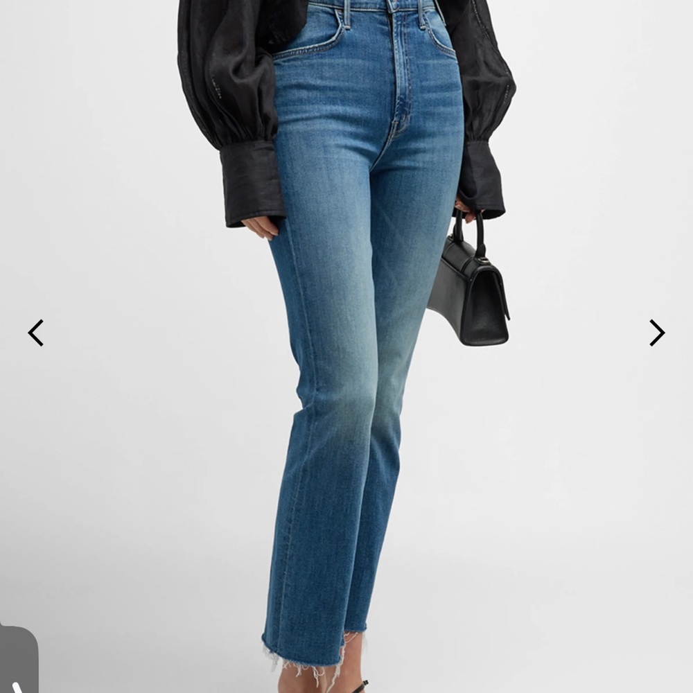 Mother High Rise Ankle Fray Size 30